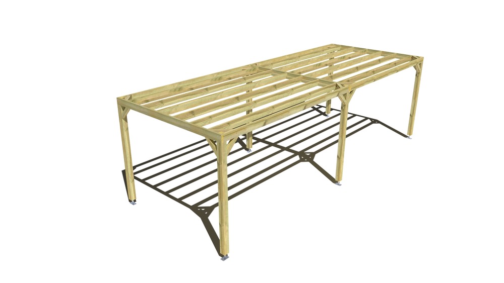 Pergola bois • 8m x 3m • indépendante • sens largeur • livraison comprise