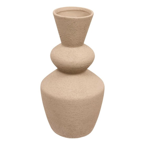 Vase totem ezia h34cm marron