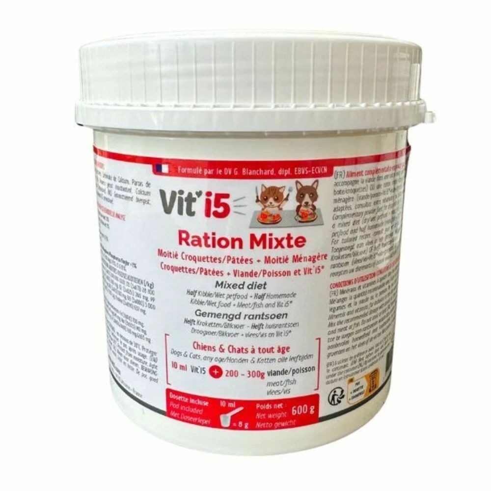 Vit'i5 rouge chien et chat 600 g recharge