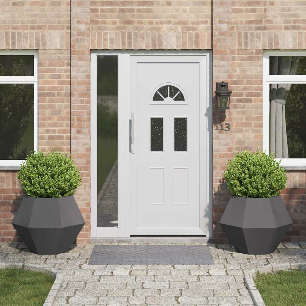 Jardinière 2 pcs noir 75 x 75 x 60 cm acier