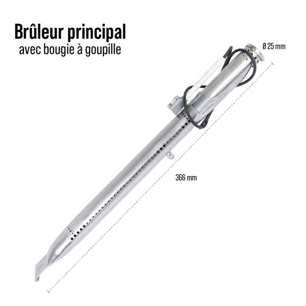 Brûleurs avec bougie a goupille