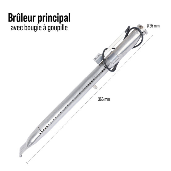 Brûleurs avec bougie a goupille