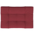 Coussin de palette rouge bordeaux 120x80x12 cm tissu