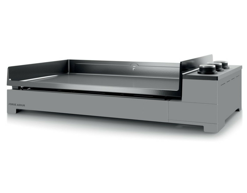 Plancha gaz 6600w plaque fonte émaillé 73.5x40.5cm - premiumg75ang