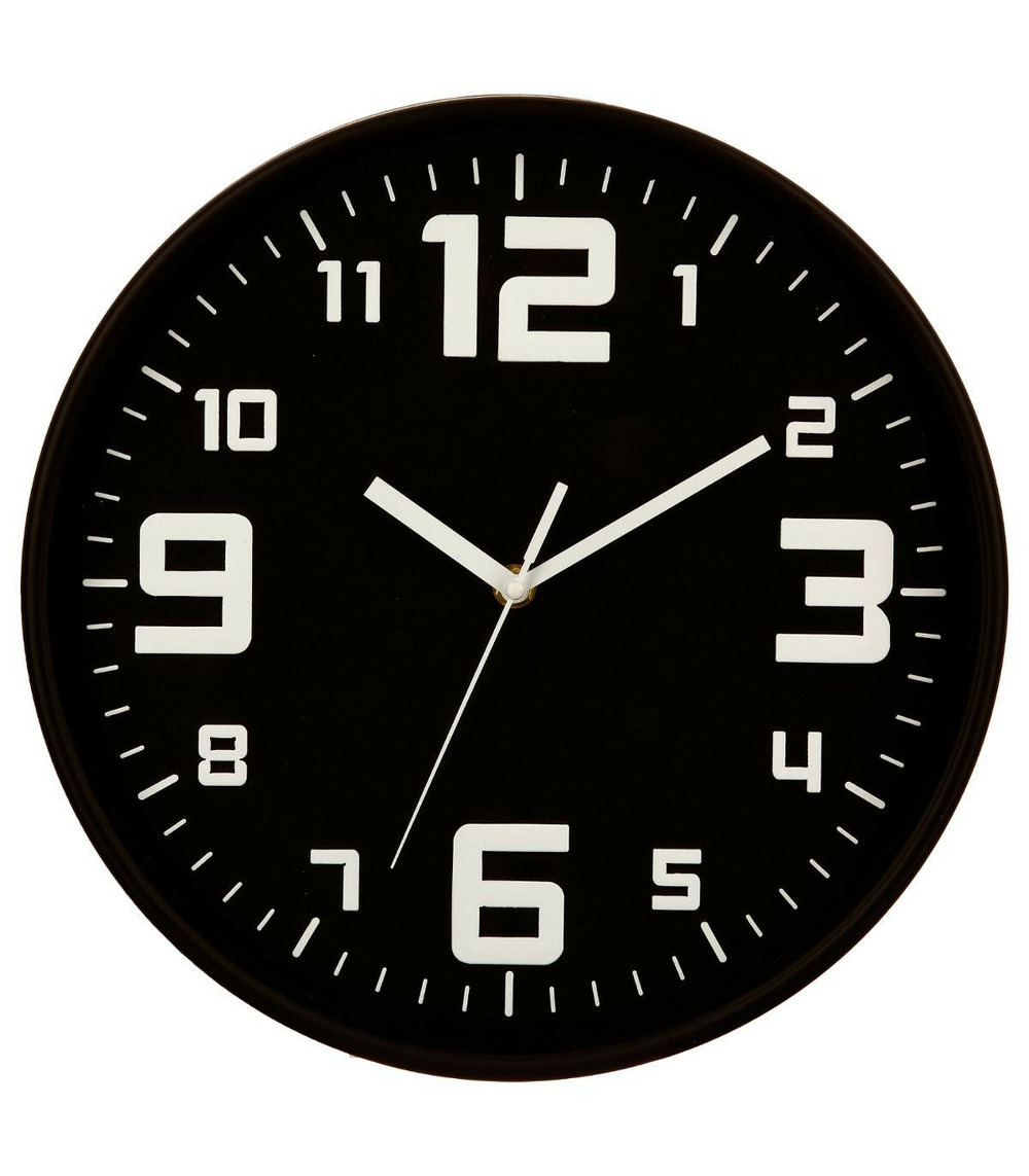 Pendule murale silencieuse best noir d 30 cm