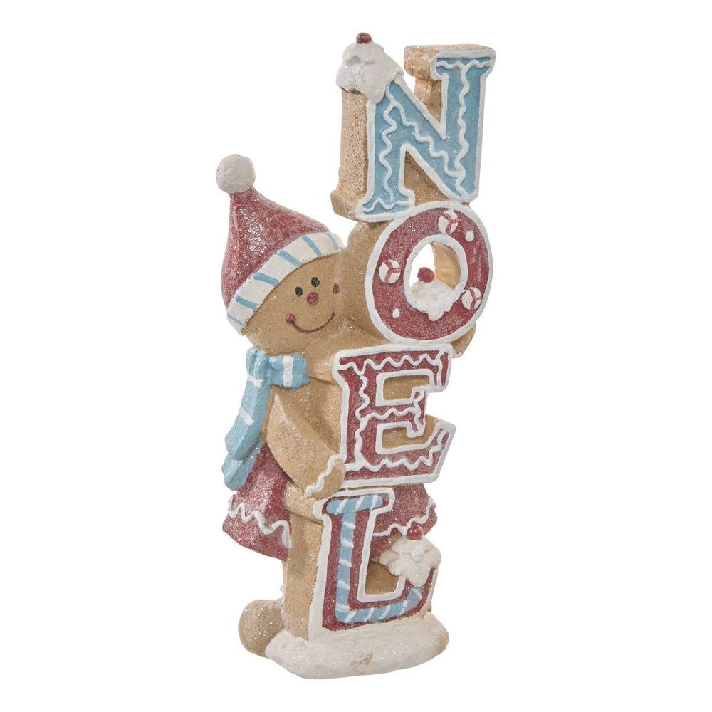 Mot décoratif en résine noël ginger h. 25 cm