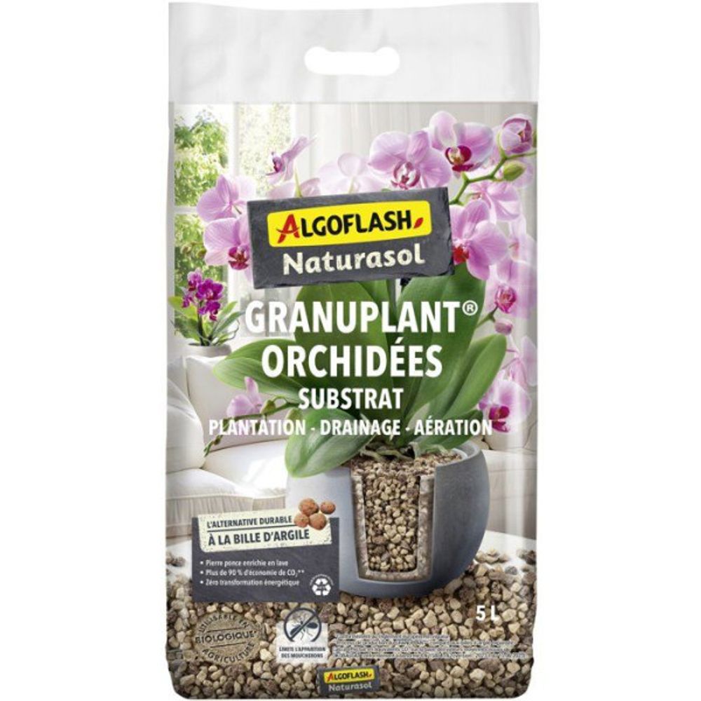 Pierre ponce - - granuplant orchidées - 5 l
