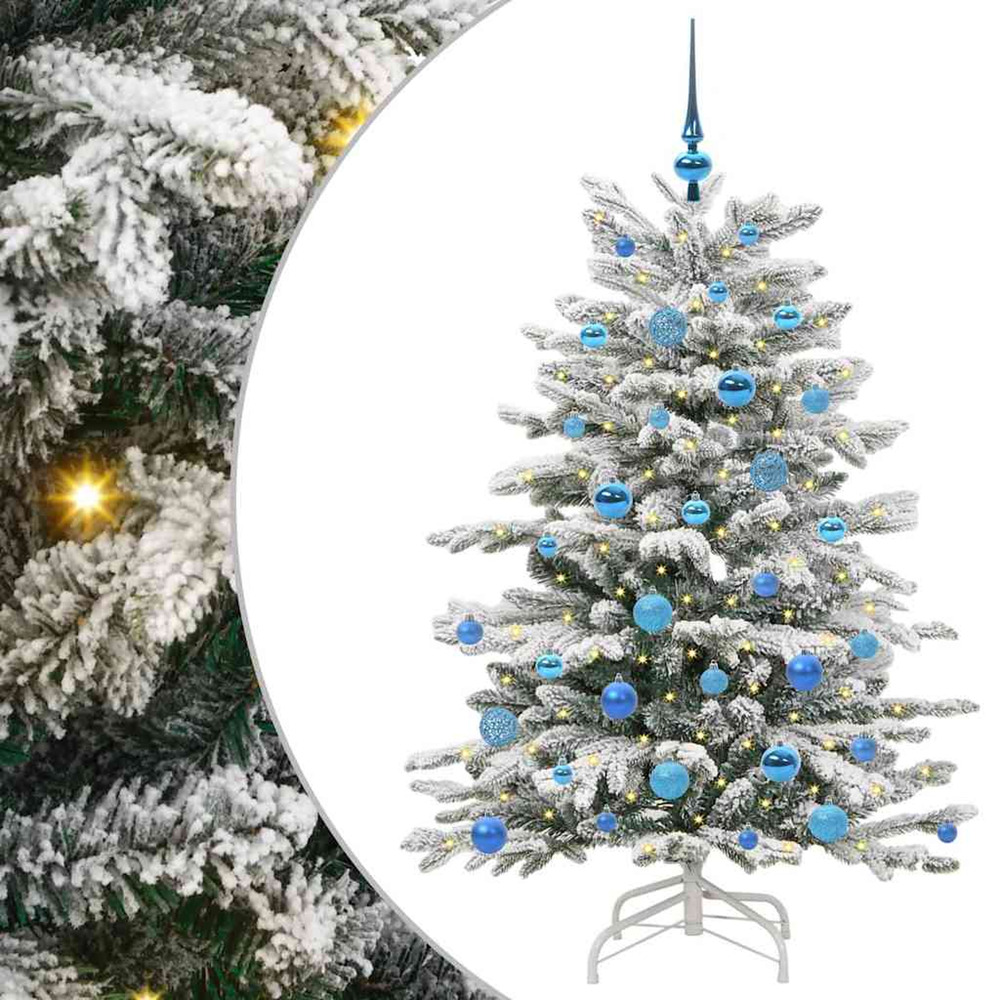 Sapin de noël artificiel à branches articulées blanc 150 cm