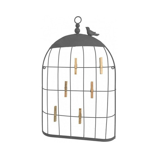 Porte photos en métal gris 55 x 36 cm