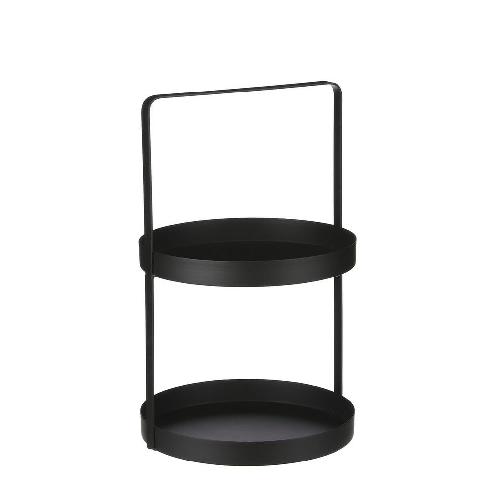 Mica decorations plateau présentoir - h41 x ø25 cm - noir