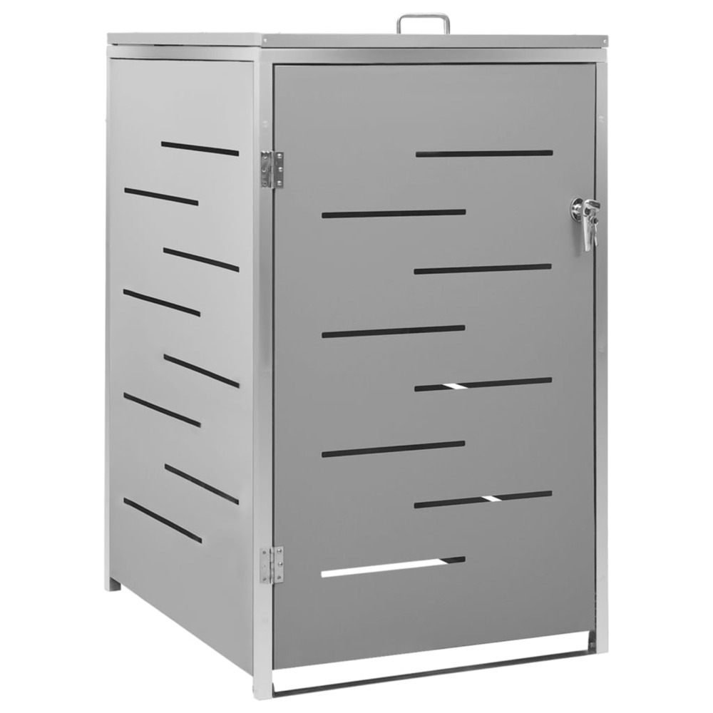 Abri pour poubelle 69x77,5x112,5 cm inox