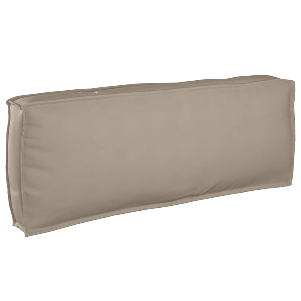 Coussin pour dossier de palette taupe 120 x 40 x 12 cm