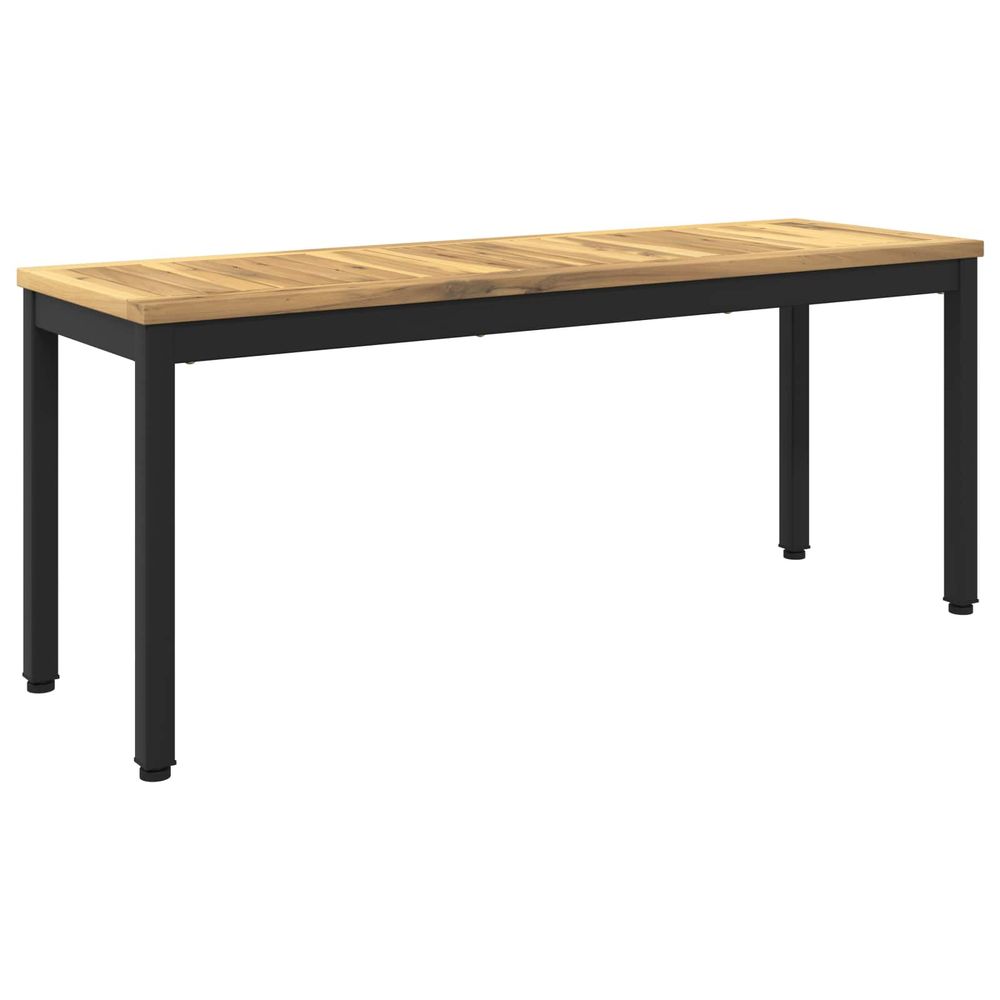 Banc de jardin 108,5 x 35 x 45 cm bois d'acacia massif