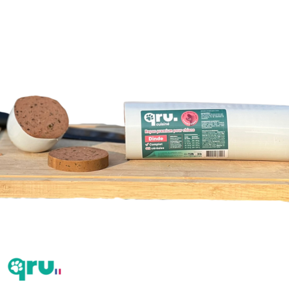 Saucisson barf dinde 800g sans céréales