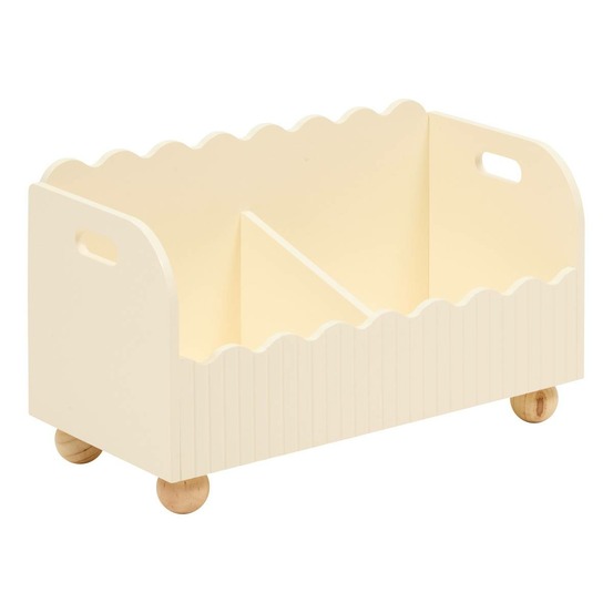 Coffre ouvert enfant bouli 60x36x30 cm beige