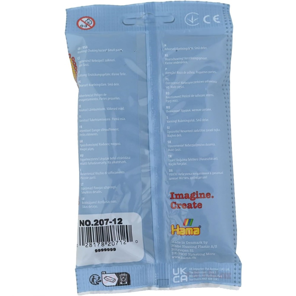 Sachet 1000 perles plastique midi marron