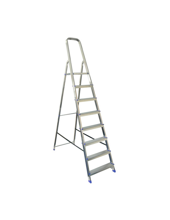 Veritt escabeau acier/alu_8_marches_3_50m - veritt