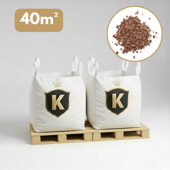 Gravier rose 8/14 mm – pack 2 big bag +/- 1,5t – 40 m²