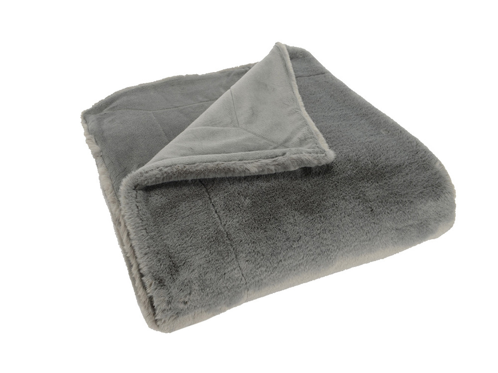 Plaid luxe 130 x 170 cm anthracite