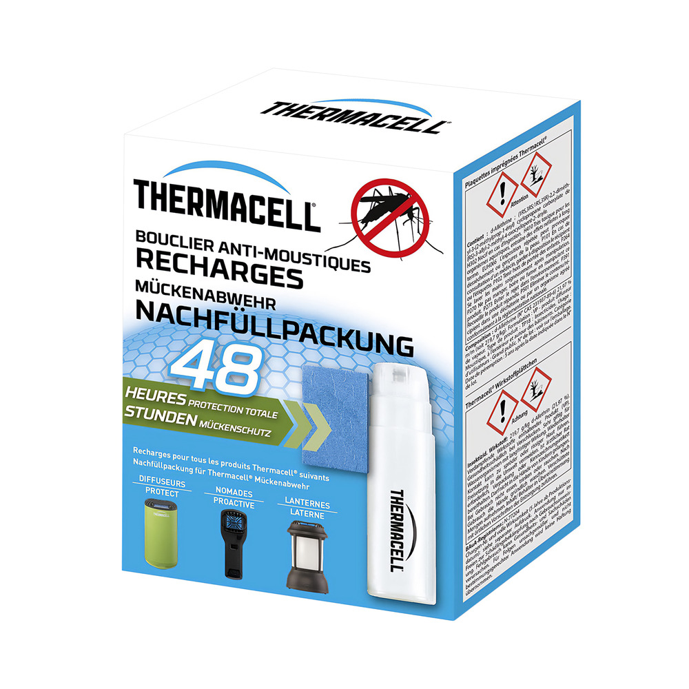 Lot de recharges thermacell 48h pour protection anti-moustiques