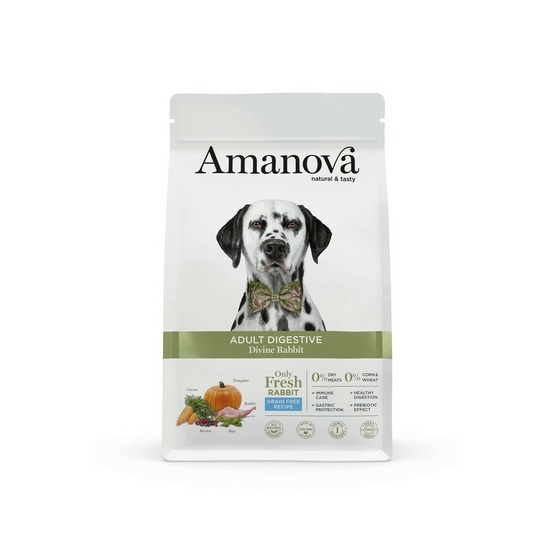 Croquettes chien digestion sensible lapin sans céréales 2 kg