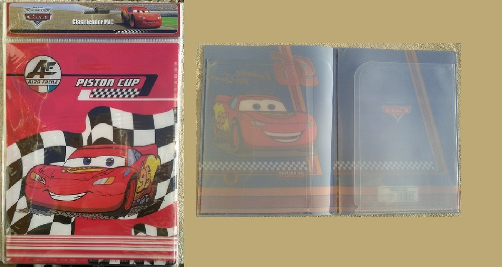 Disney classeur classificateur cars piston cup