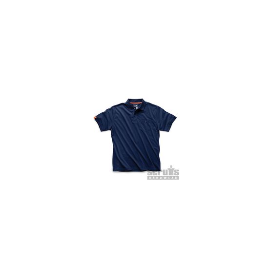 Scruffs - polo bleu marine eco worker - taille l