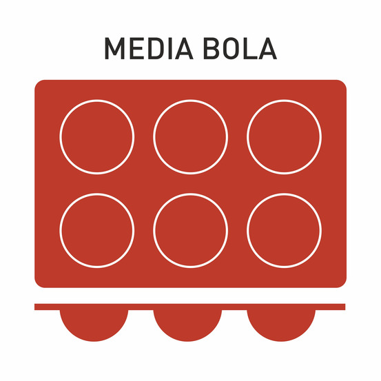 Moule silicone 6 demi-sphères ø 70 mm - pujadas