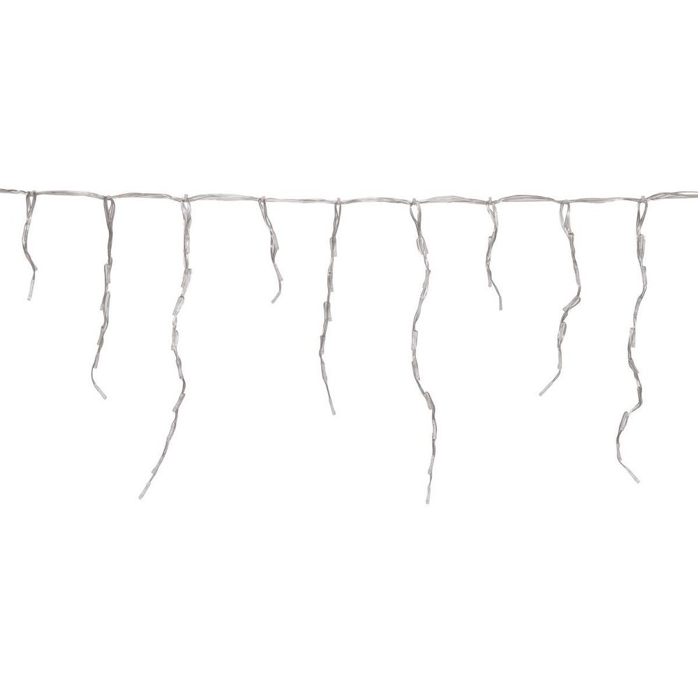 Rideau lumineux stalactite d'extérieur 20 m 1200 led blanc froid à effets avec minuteur sur secteur