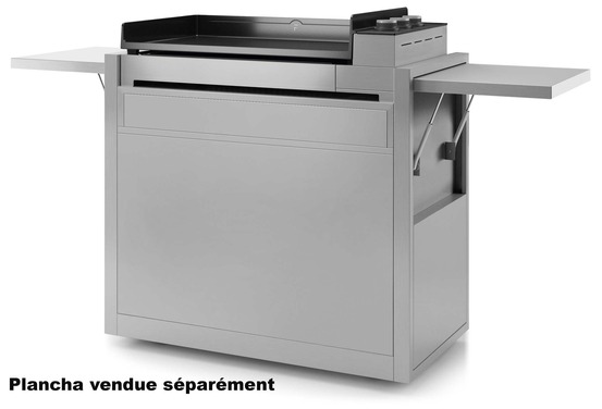 Chariot pour plancha inox - chpif751