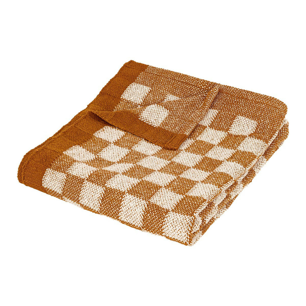 Plaid tricot damier 