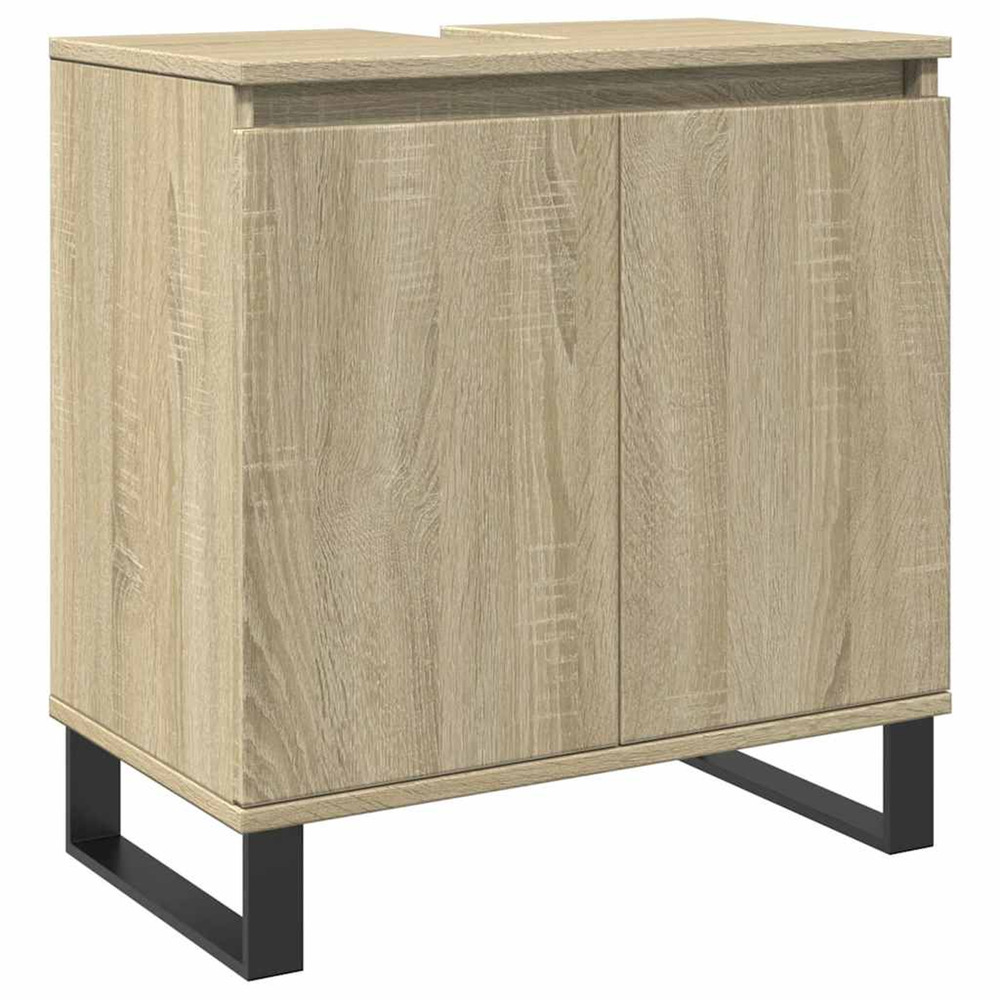 Armoire de bain chêne sonoma 58x33x60 cm bois d'ingénierie