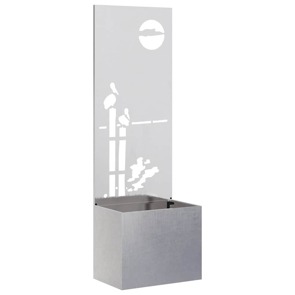 Écran de confidentialité de jardin fretwork argent 50 x 140 cm