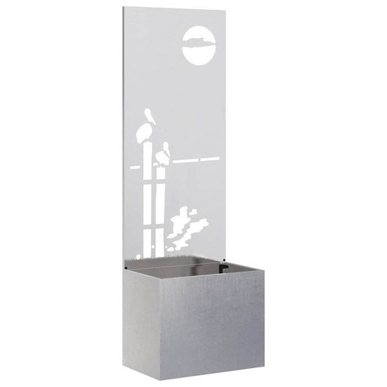 Écran de confidentialité de jardin fretwork argent 50 x 140 cm