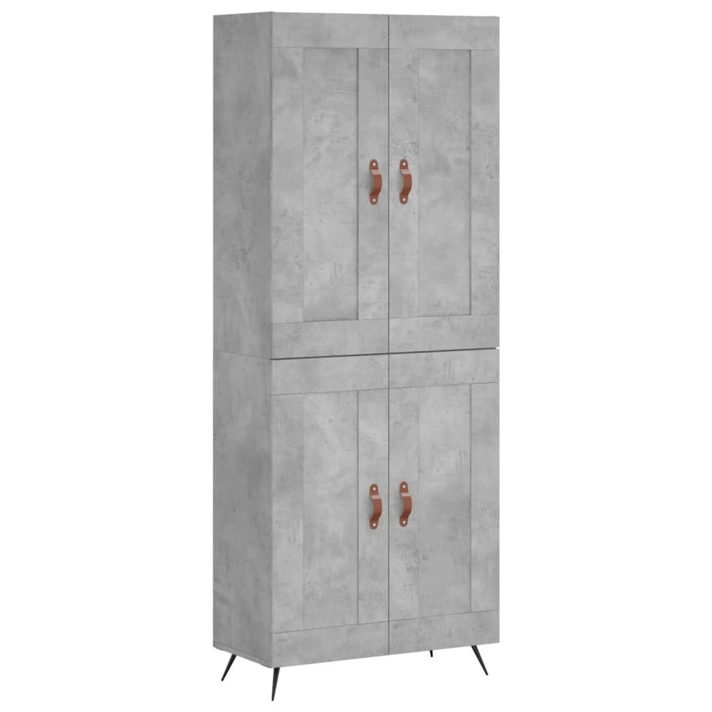 Buffet bahut commode armoire meuble de rangement organisateur cuisine salle de séjour salon haut 69,5 x 34 x 180 cm bois d'in