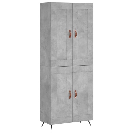 Buffet bahut commode armoire meuble de rangement organisateur cuisine salle de séjour salon haut 69,5 x 34 x 180 cm bois d'in