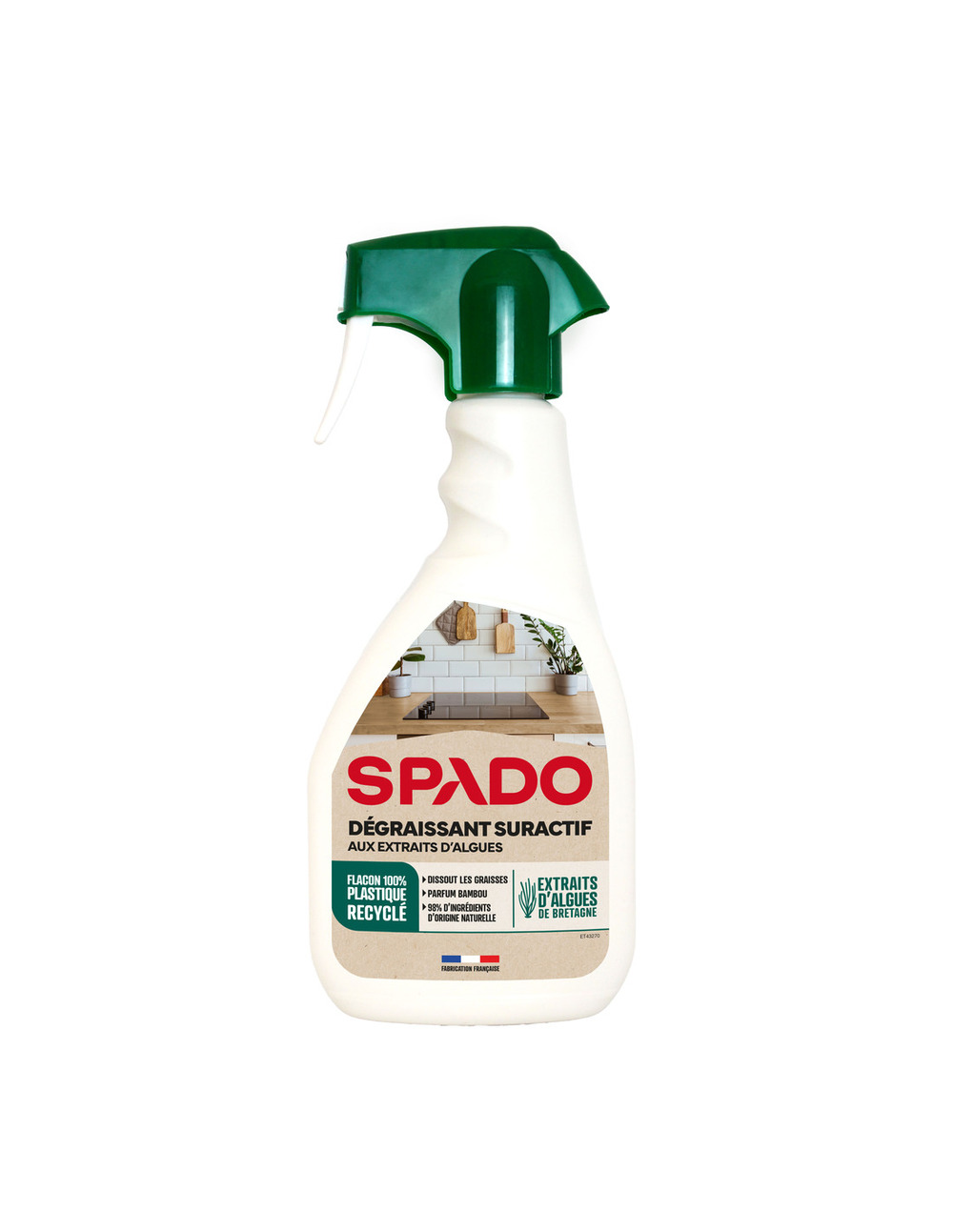 Dégraissant suractif aux extraits d'algues - spray 500ml - spado