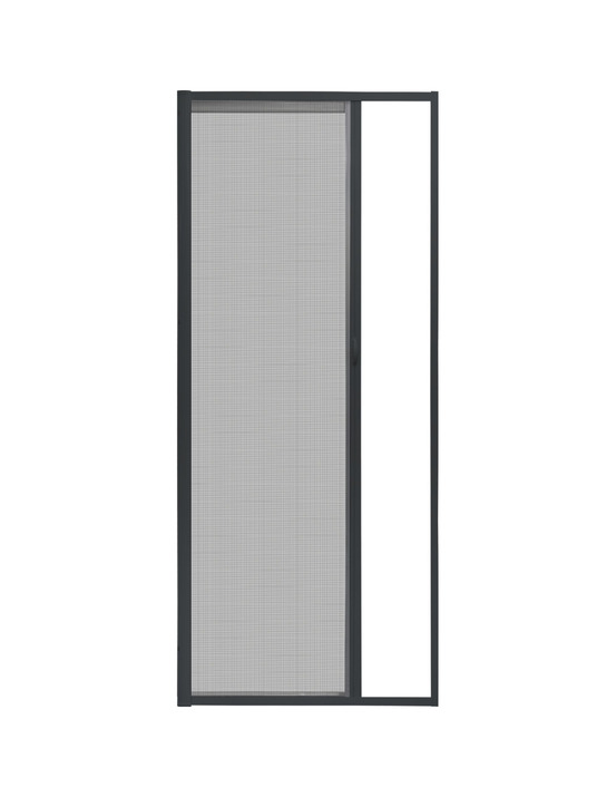 Moustiquaire enroulable luance latérale gris/toile grise 140x230cm - luance