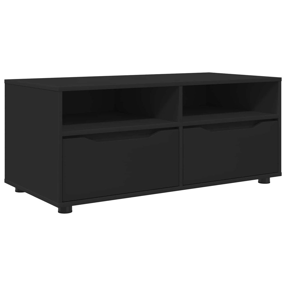 Meuble tv 100 x 48 x 43 cm noir bois d'ingénierie