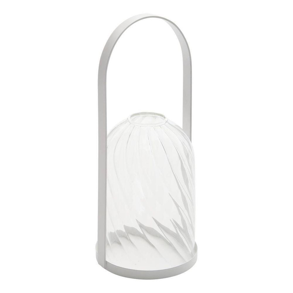 Lanterne fleur de rose h20cm