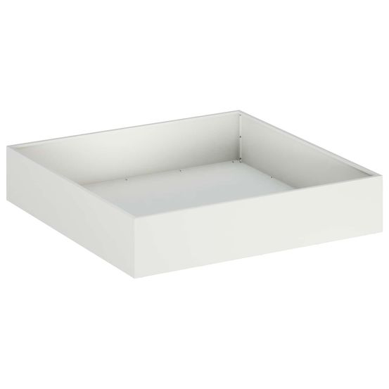 Cache-pot de jardin blanc 100 x 100 x 20 cm