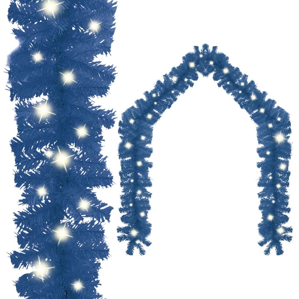 Guirlande de noël avec lumières led 20 m bleu