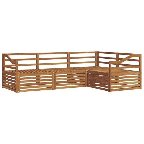 Ensemble de canapés d'extérieur 4 pcs naturel