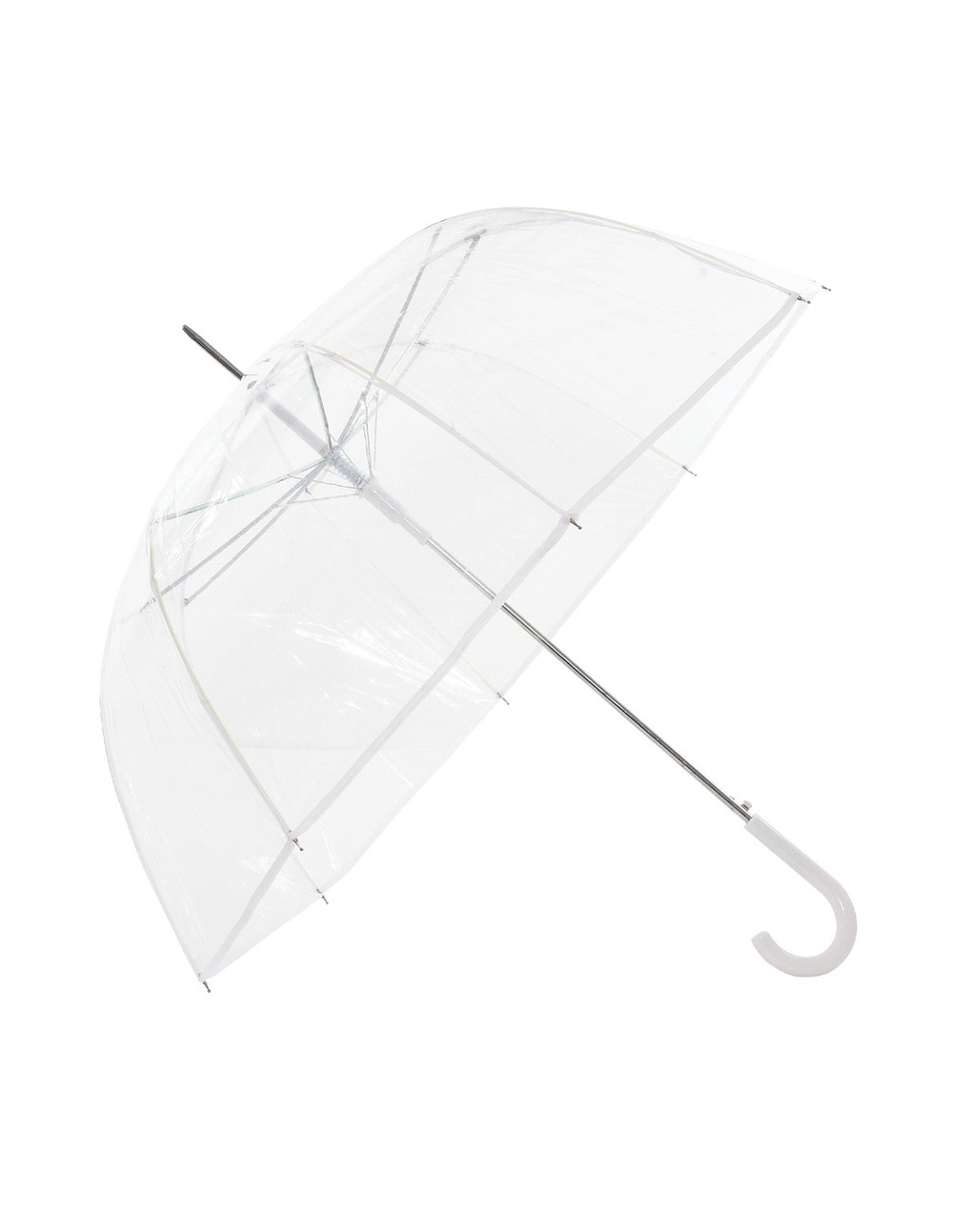 12 parapluie transparent cloche liseré noir ou blanc - neyrat autun