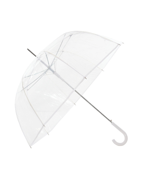 12 parapluie transparent cloche liseré noir ou blanc - neyrat autun
