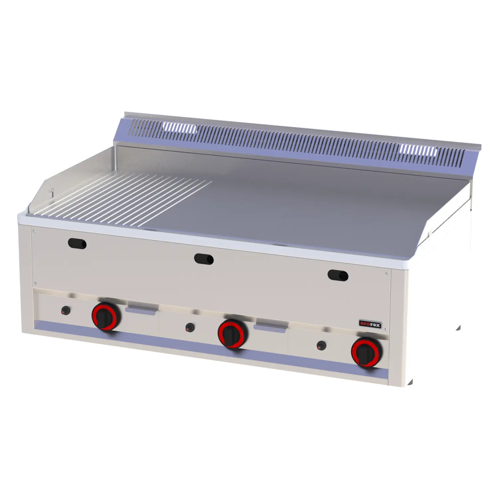 Plaque de cuisson 97x48 à gaz combinée sans soubassement fthr 90 gl - redfox