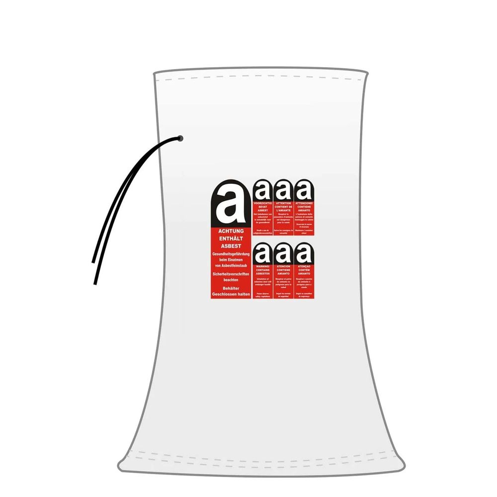 Sac pour déchets de fibres minérales kmf 140 x 220 cm #1 stük 25