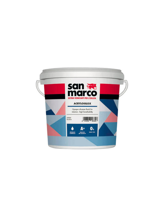 Peinture san marco acrylosilox blanc 4l - san marco