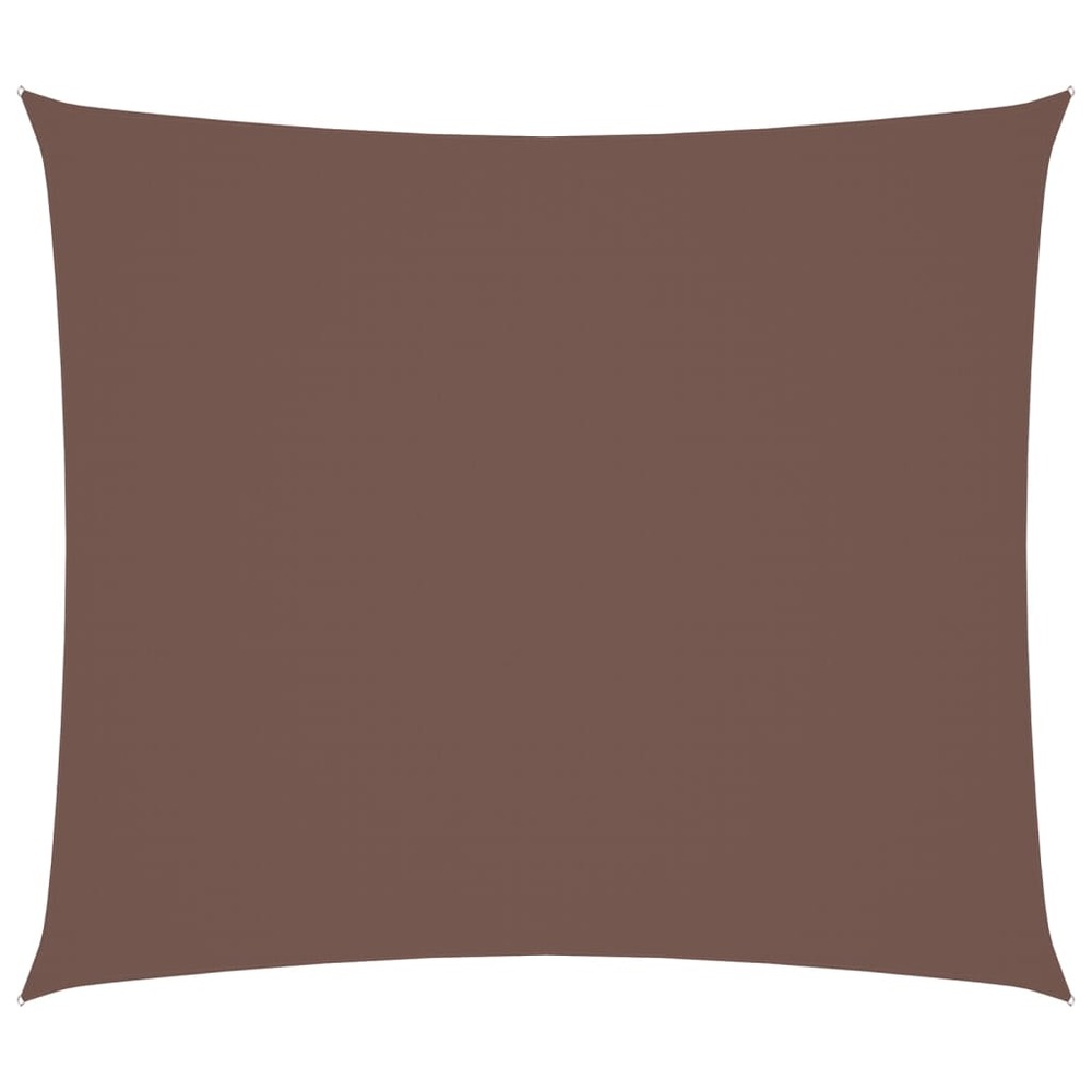 Voile de parasol tissu oxford rectangulaire 2,5x3 m marron