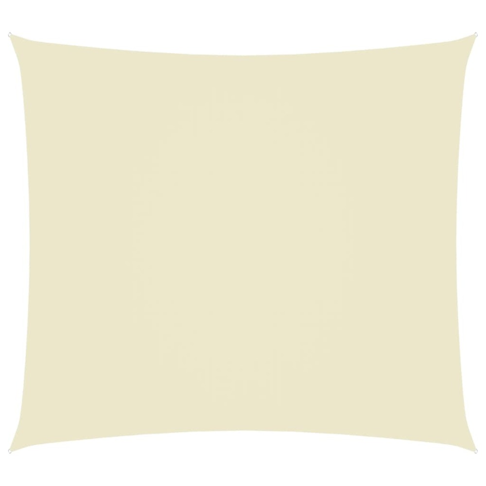 Voile toile d'ombrage parasol tissu oxford rectangulaire 2 x 3,5 m crème